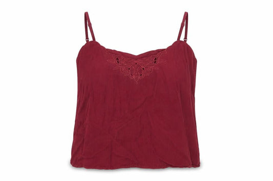 Divided by H&M Womens Red   Camisole Blouse Size 14  - CROPPED