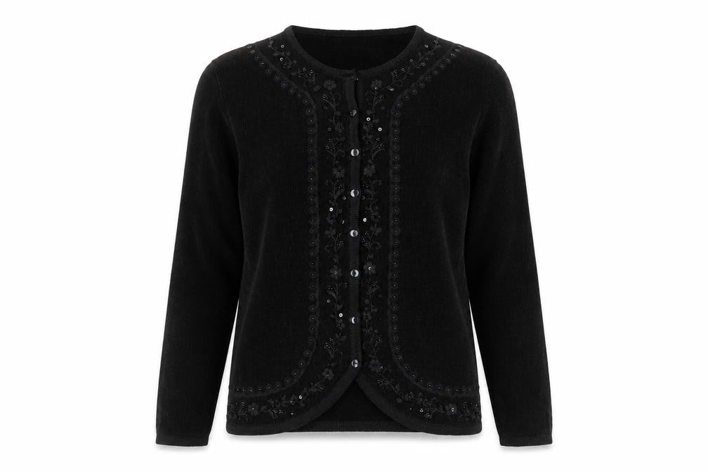 Reflect Collection Mens Black   Cardigan Jumper Size S