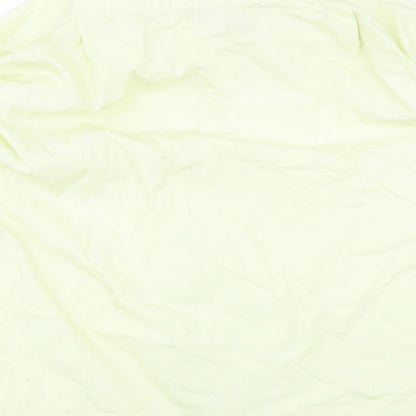 Brand and care label for vincent pelle men’s yellow button-up