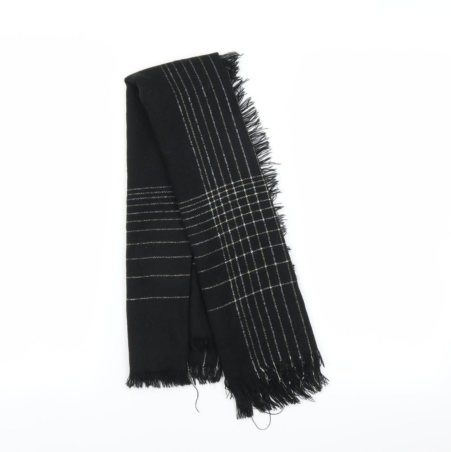 Preworn Womens Black    Scarf