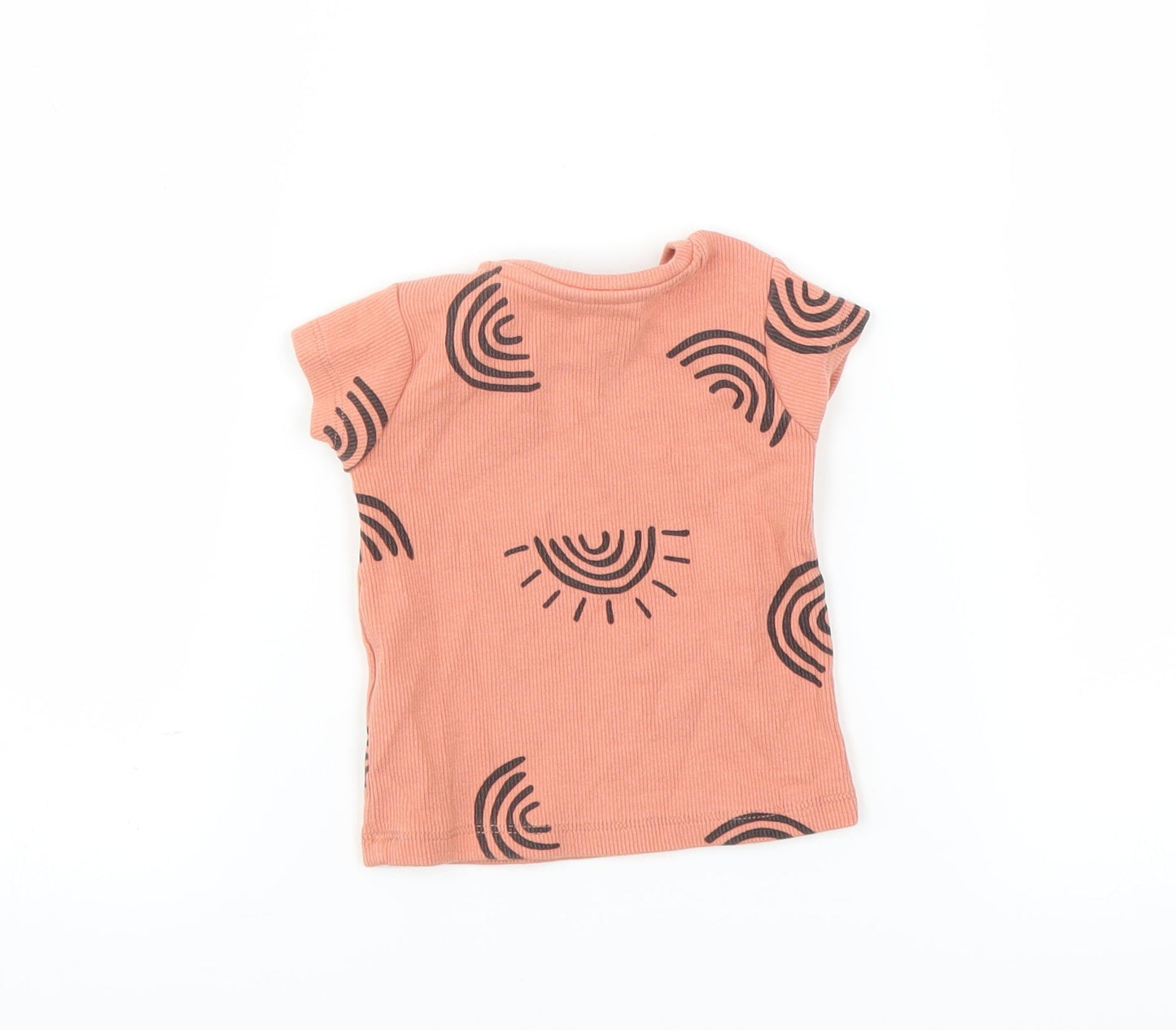 Primark Girls Orange   Basic T-Shirt Size 0-3 Months