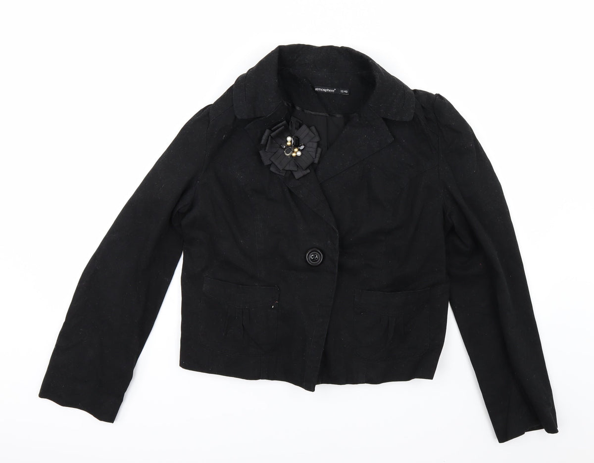 Atmosphere Womens Black   Jacket  Size 12