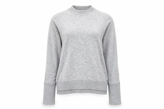 Front view of Warehouse women’s green jumper, size UK 12