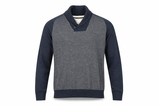 Front view of Next men’s black jumper, size M