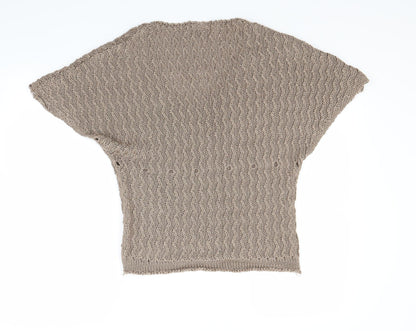 Back view of west one women’s brown jumper, size UK 8