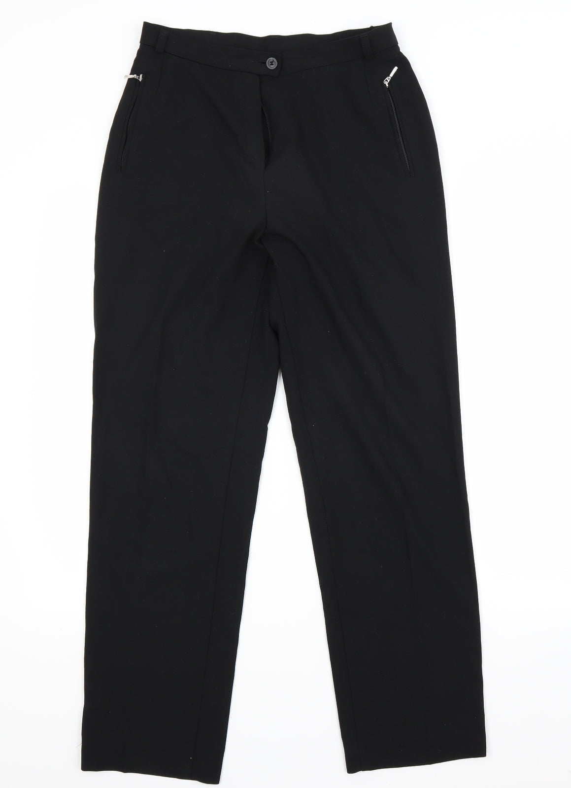 Marks and Spencer Womens Black   Trousers  Size 10 L28 in