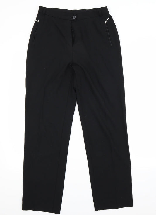 Marks and Spencer Womens Black   Trousers  Size 10 L28 in