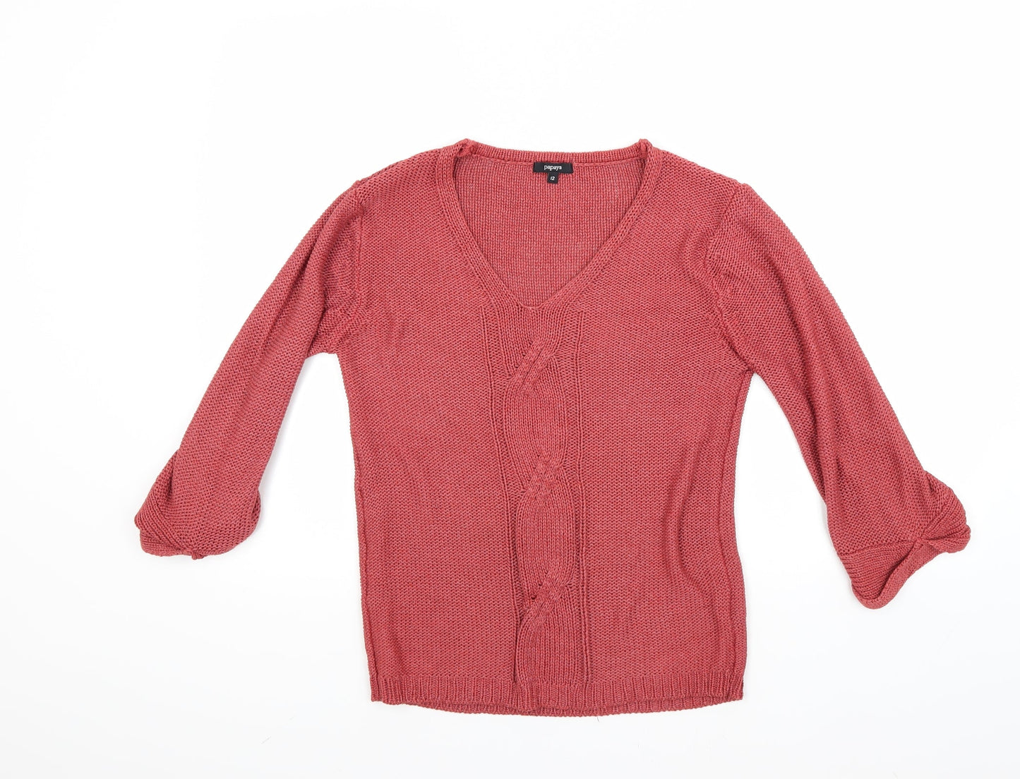 Papaya Womens Red   Pullover Jumper Size 12