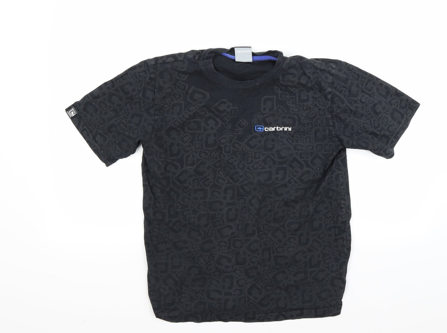 Carbini Boys Black   Basic T-Shirt Size 12 Years