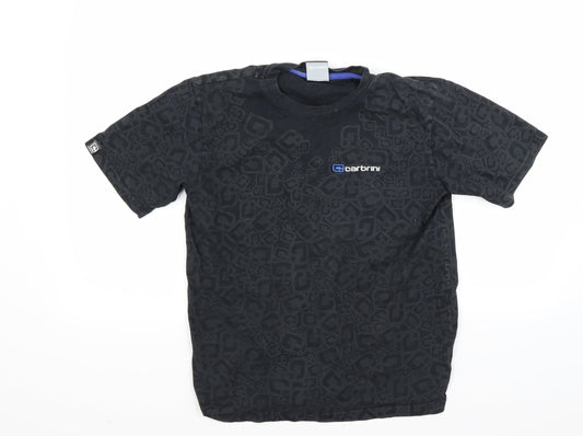 Carbini Boys Black   Basic T-Shirt Size 12 Years