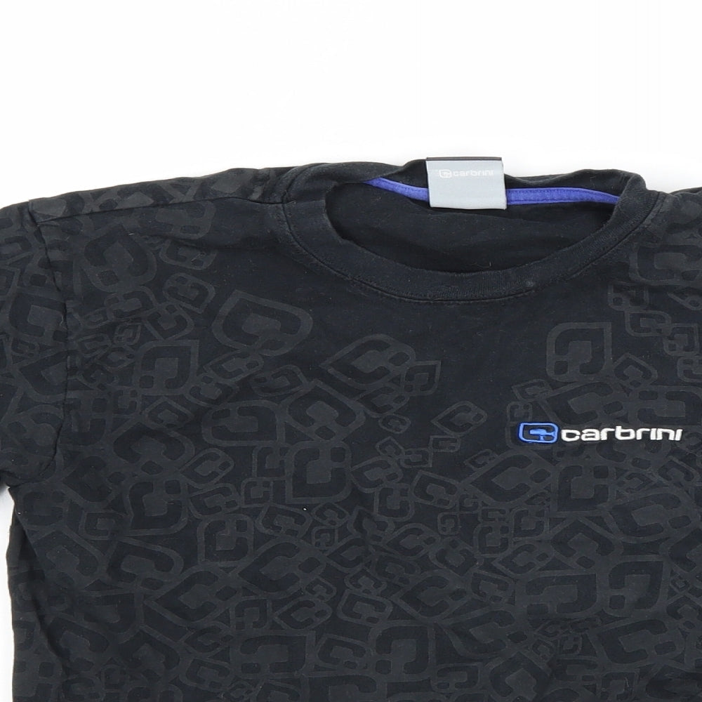 Carbini Boys Black   Basic T-Shirt Size 12 Years