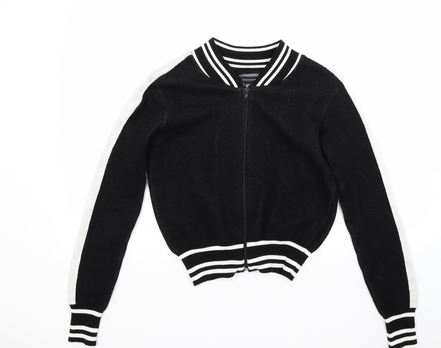 Atmosphere Womens Black   Full Zip Jumper Size 8