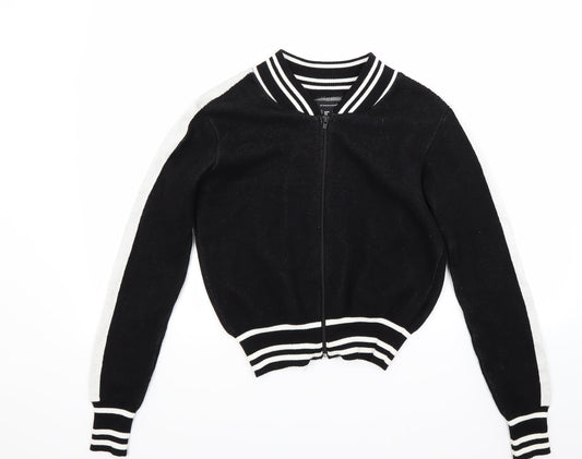 Atmosphere Womens Black   Full Zip Jumper Size 8