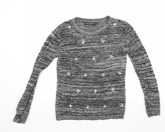 Cherry Couture Womens Grey   Pullover Jumper Size S