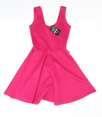 Back view of Pilot women’s pink tunic tank, size UK 8