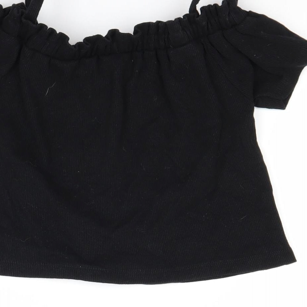 Primark Girls Black   Pullover Jumper Size 7-8 Years
