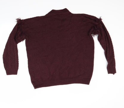Back view of Select women’s red jumper, size UK 20