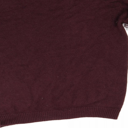 Brand and care label for Select women’s red jumper, size UK 20