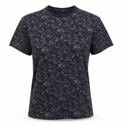 NEXT Womens Blue Floral  Basic T-Shirt Size S