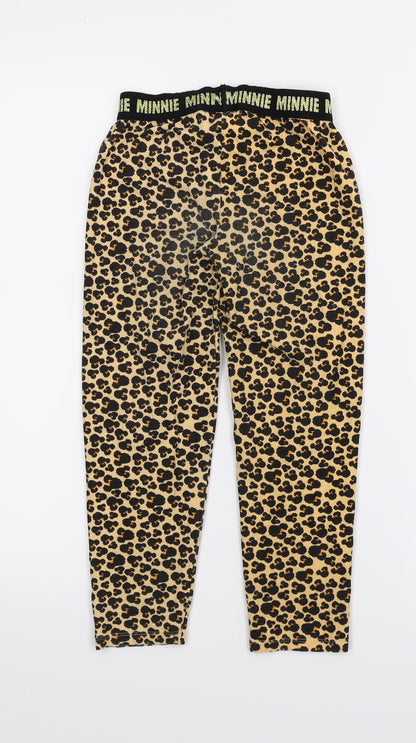 Back view of Disney girls’ multicoloured animal print skimmer shorts, size 8, years