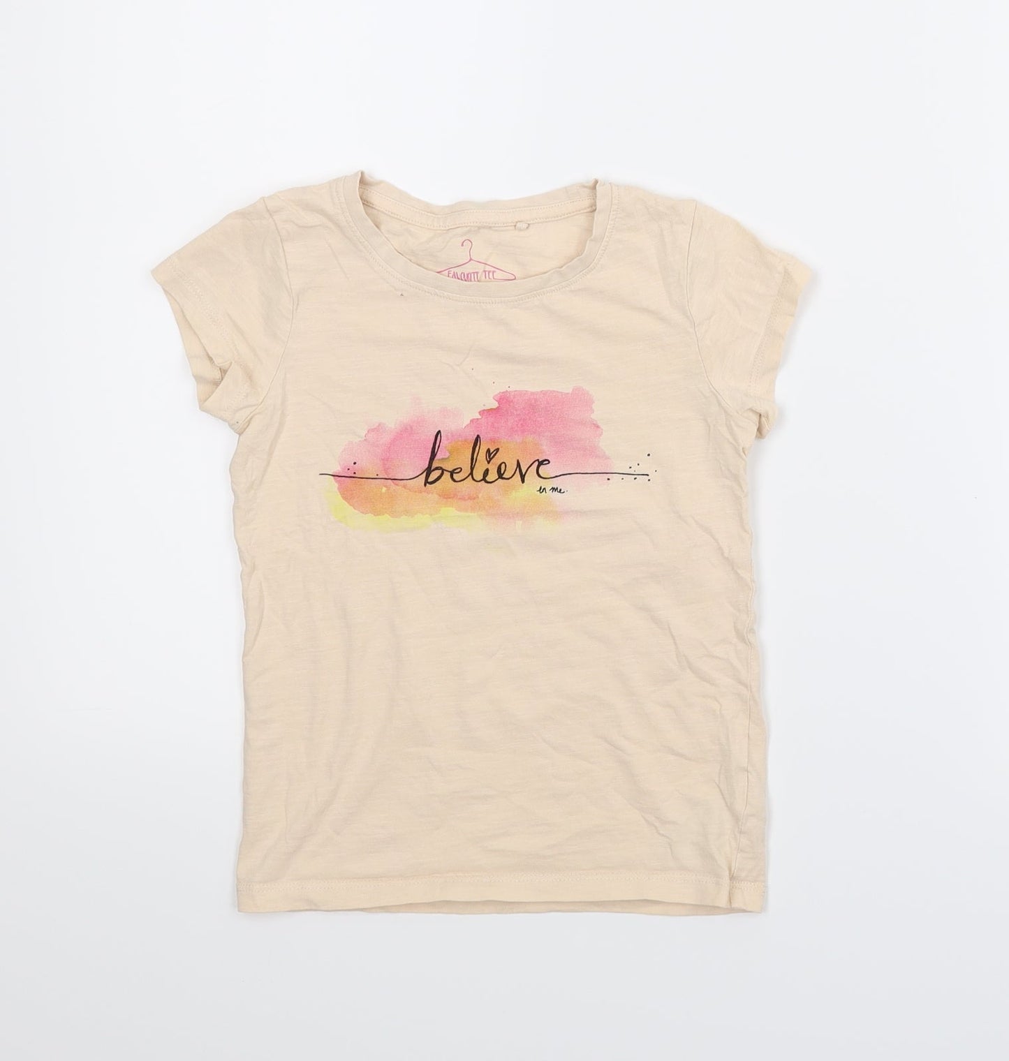 NEXT Girls Beige   Basic T-Shirt Size 6 Years