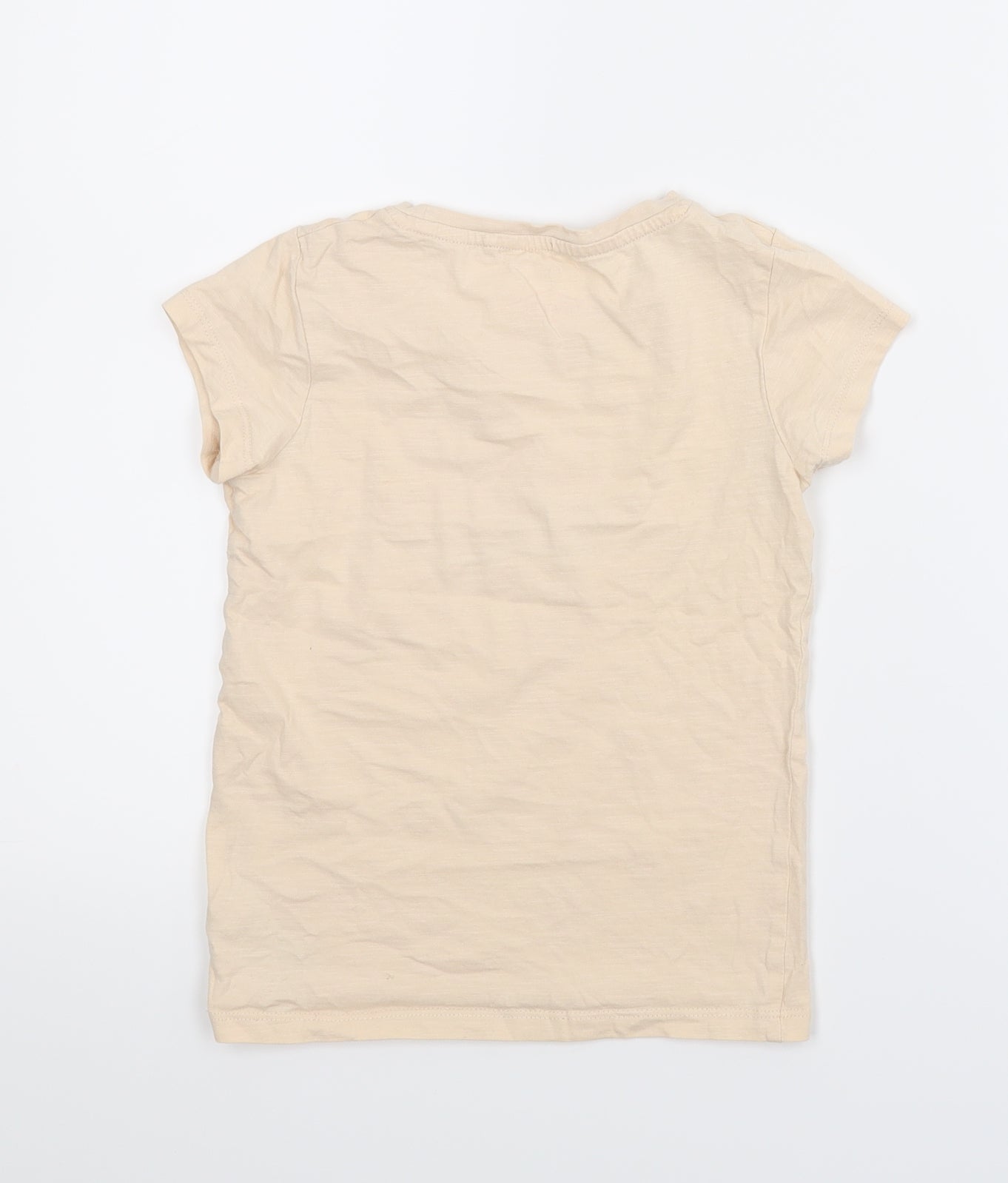 NEXT Girls Beige   Basic T-Shirt Size 6 Years