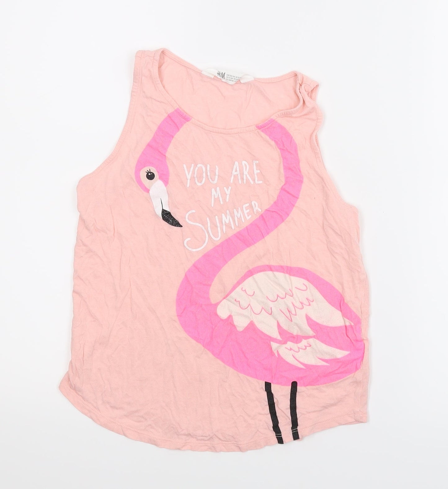 H&M Girls Pink   Basic Tank Size 11 Years