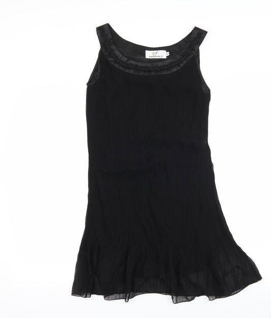 Sublims Womens Black   A-Line  Size M  - Pleated