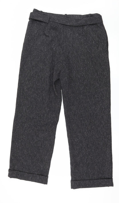 Back view of Next women’s grey trousers, size UK 12, 29-inch leg