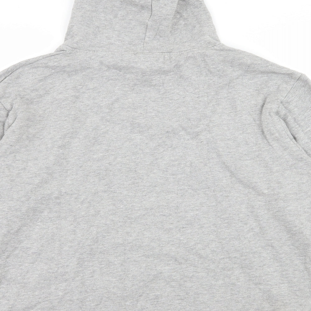 Blue Fin Womens Grey  Jersey Pullover Hoodie Size S