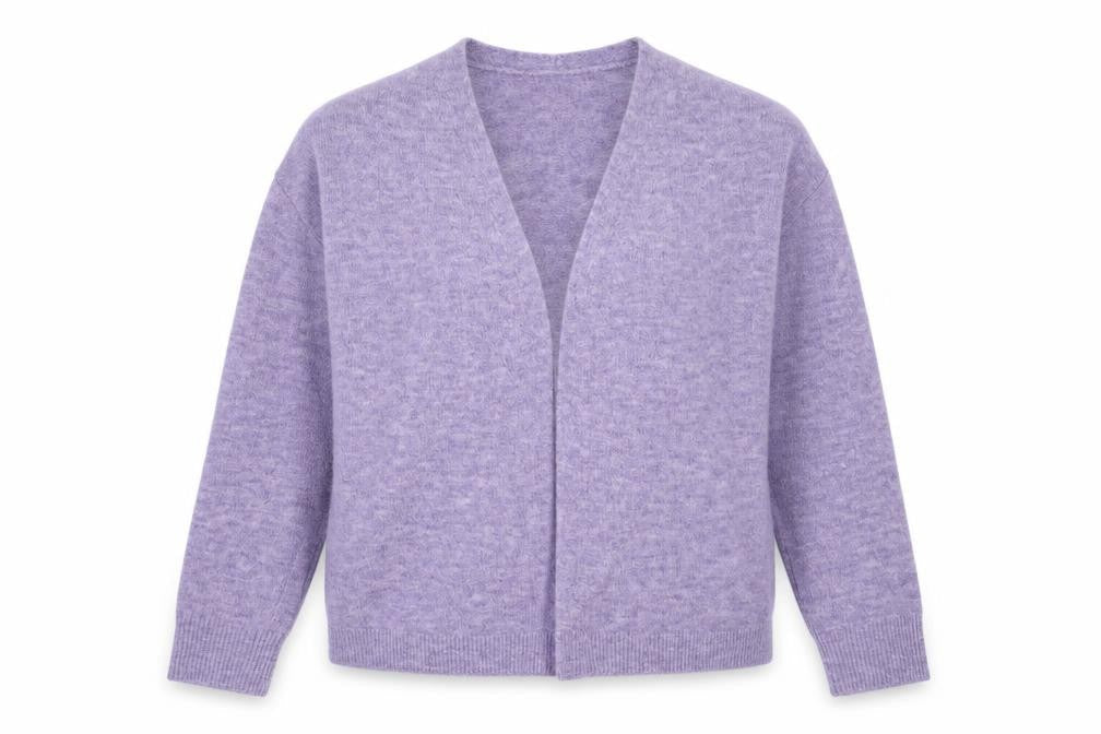 H&M Womens Purple  Knit Cardigan Jumper Size M