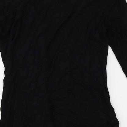 Brand and care label for KOKO women’s black cardigan jumper, size L