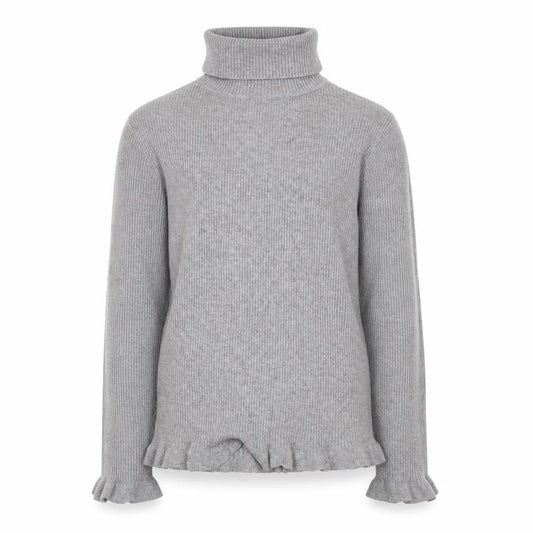 Primark Girls Grey  Knit Henley Jumper Size 12-13 Years