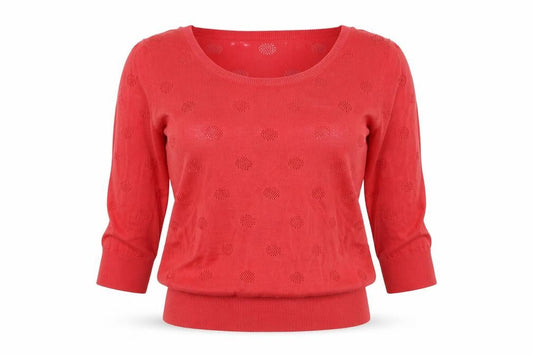 Front view of George women’s pink knit shrug jumper, size UK 10