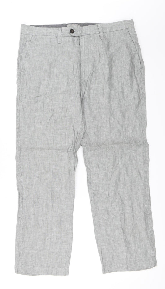 Marks and Spencer Womens Grey   Trousers  Size 34 in L29 in