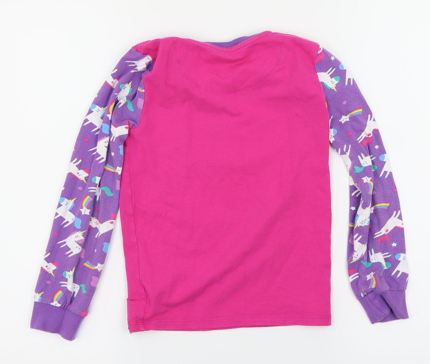 Harry Bear Girls Pink Solid  Top Pyjama Top Size 8 Years  - Unicorns