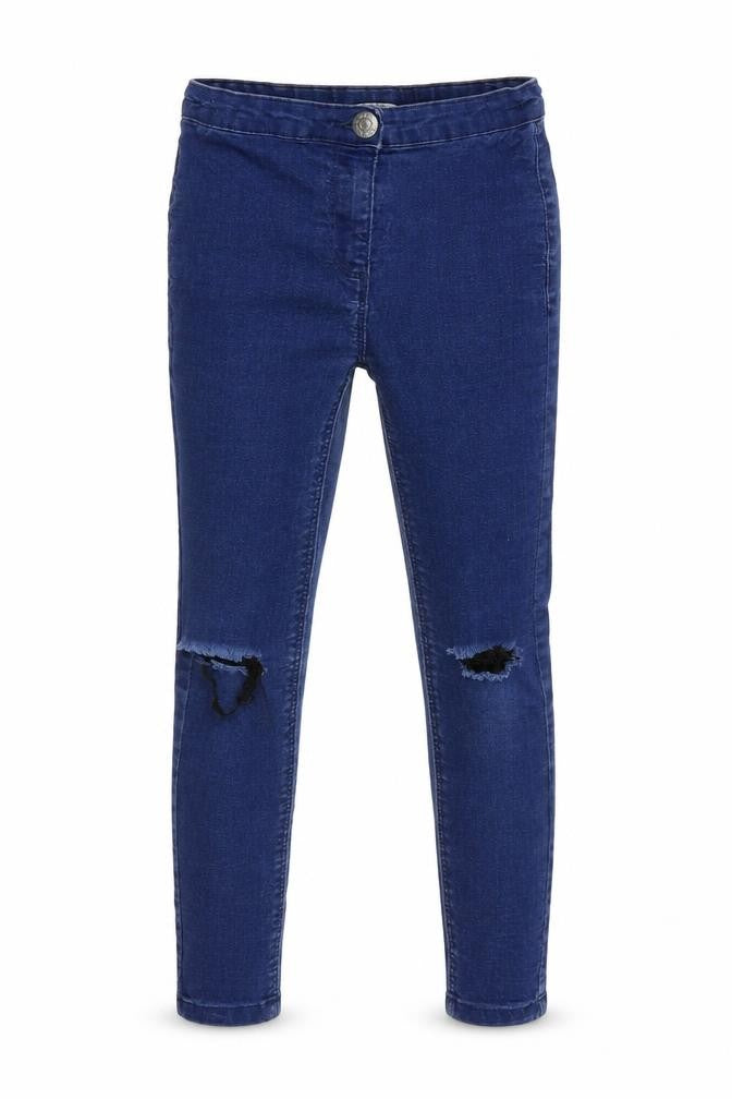 Candy Couture Girls Blue   Skinny Jeans Size 9 Years - Ripped