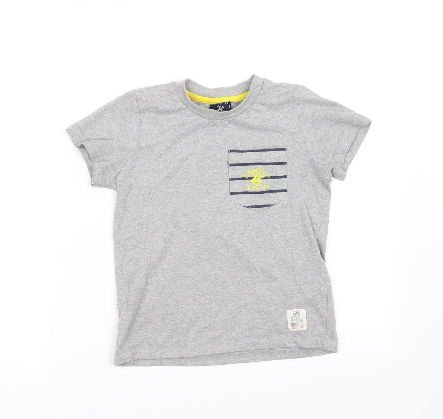 pre worn Boys Grey   Basic Polo Size 7-8 Years