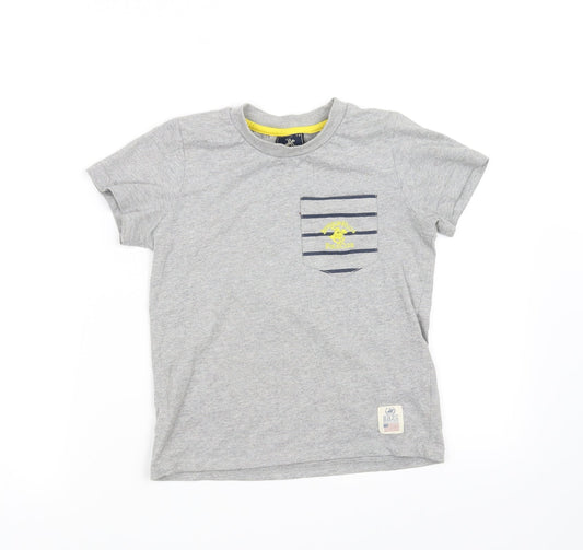 pre worn Boys Grey   Basic Polo Size 7-8 Years