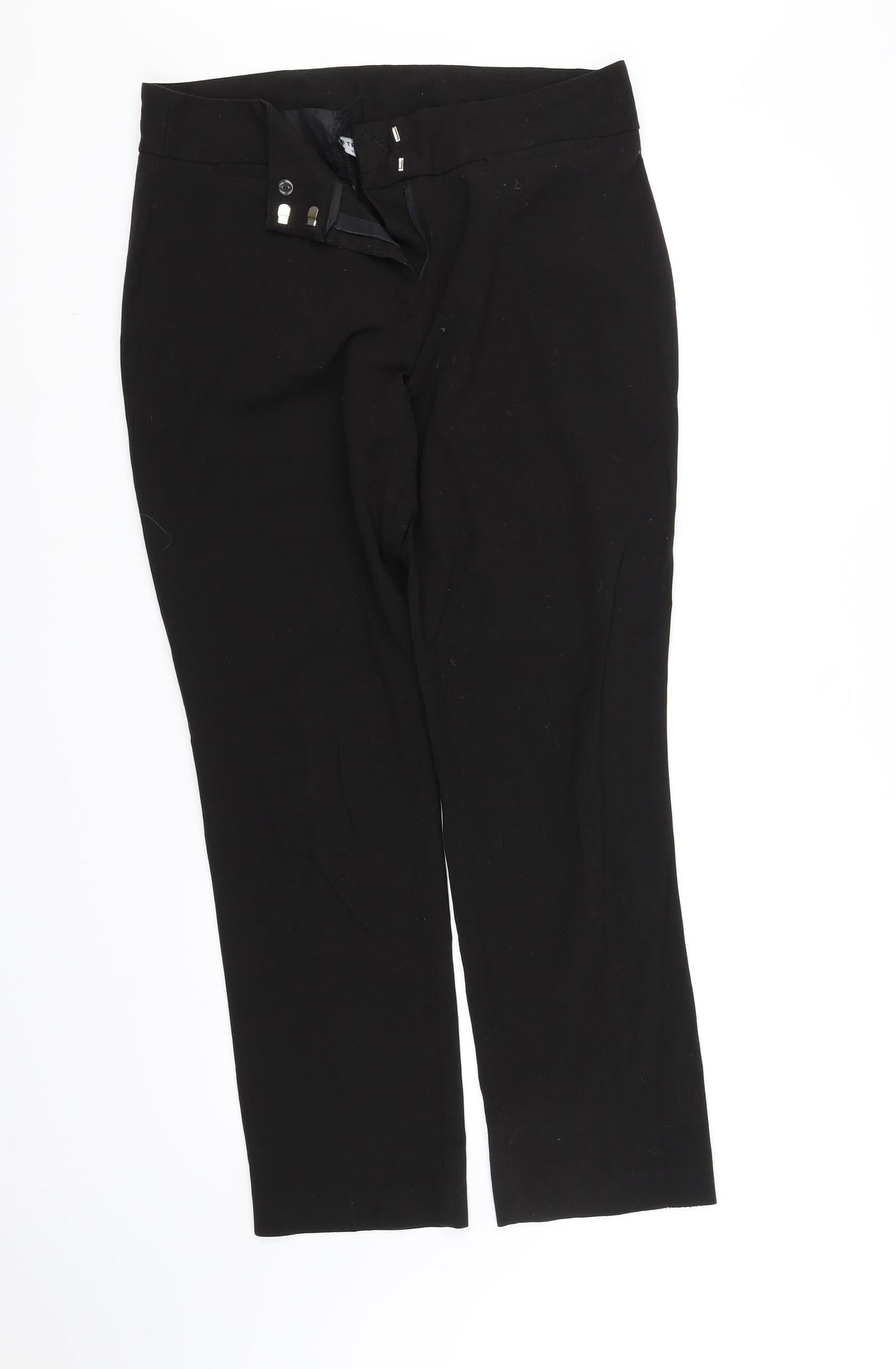 trutex Womens Black Paisley  Trousers  Size 30 in L31 in