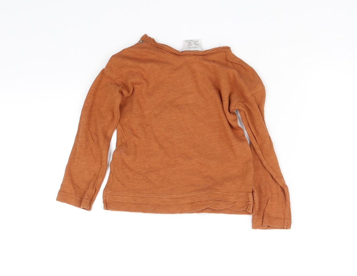 Zara  Yellow   Basic T-Shirt Size 3-6 Months