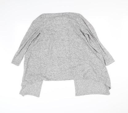 Back view of George women’s grey cardigan jumper, size UK 12