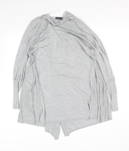Back view of Marks & Spencer women’s grey cardigan jumper, size UK 12