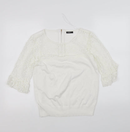 Additional front view of Roman women’s white basic blouse, size UK 12
