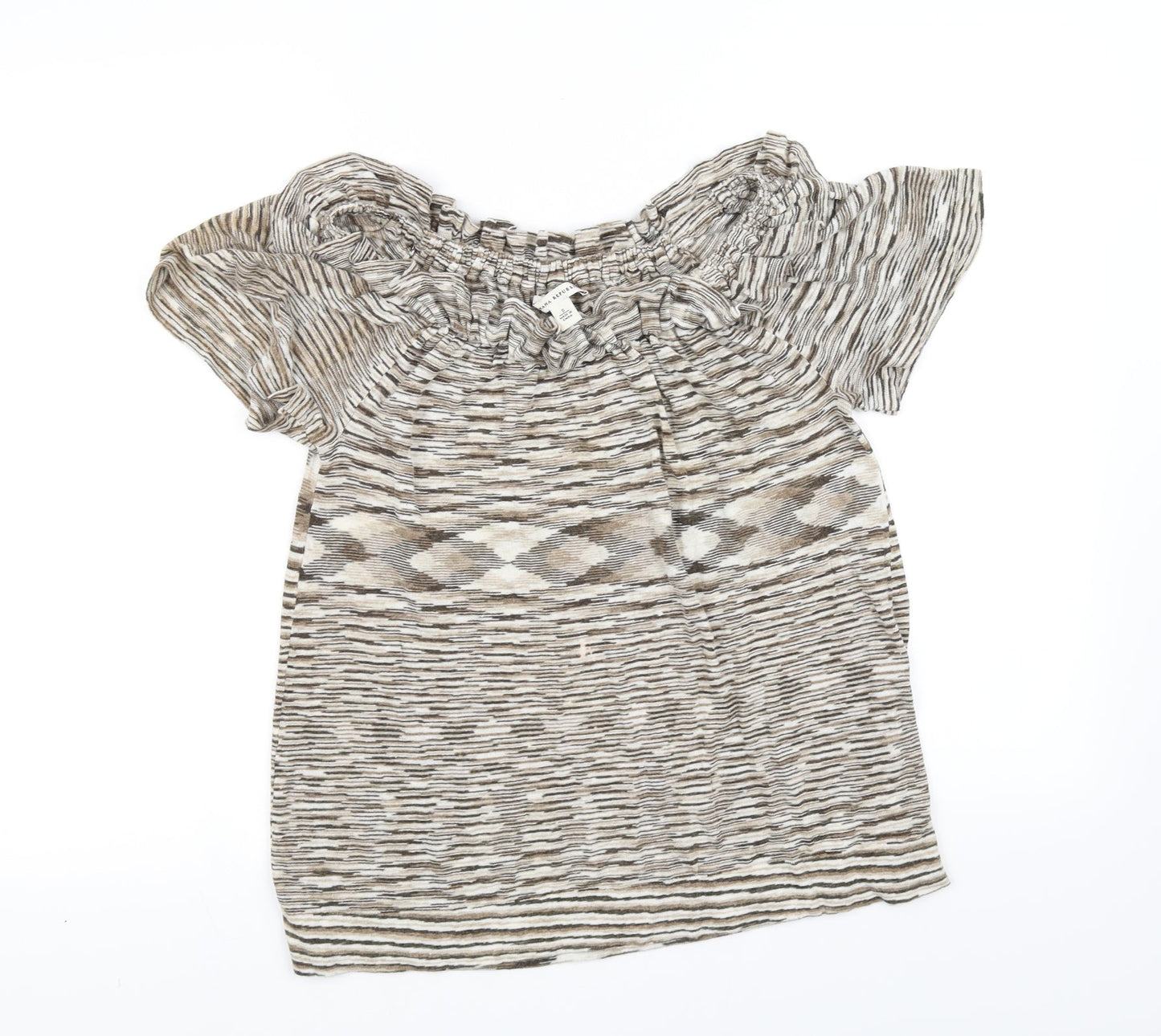 banna replic Womens Brown   Basic T-Shirt Size S