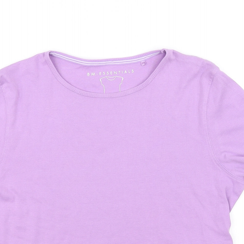BM collection Womens Purple   Basic T-Shirt Size M