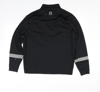 Back view of fj women’s black jumper, size L