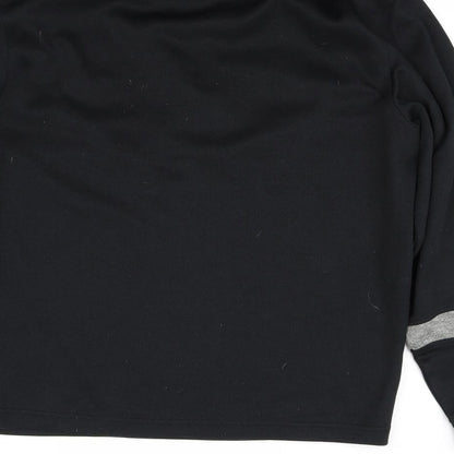 Brand and care label for fj women’s black jumper, size L