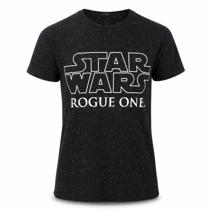 Front view of Star Wars women’s black basic t-shirt, size XS