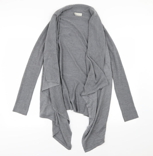 BHS Womens Grey  Knit Cardigan Jumper Size S  - Waterfall